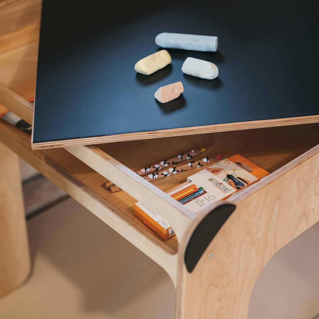 Panda Table and Chair Set - Natural