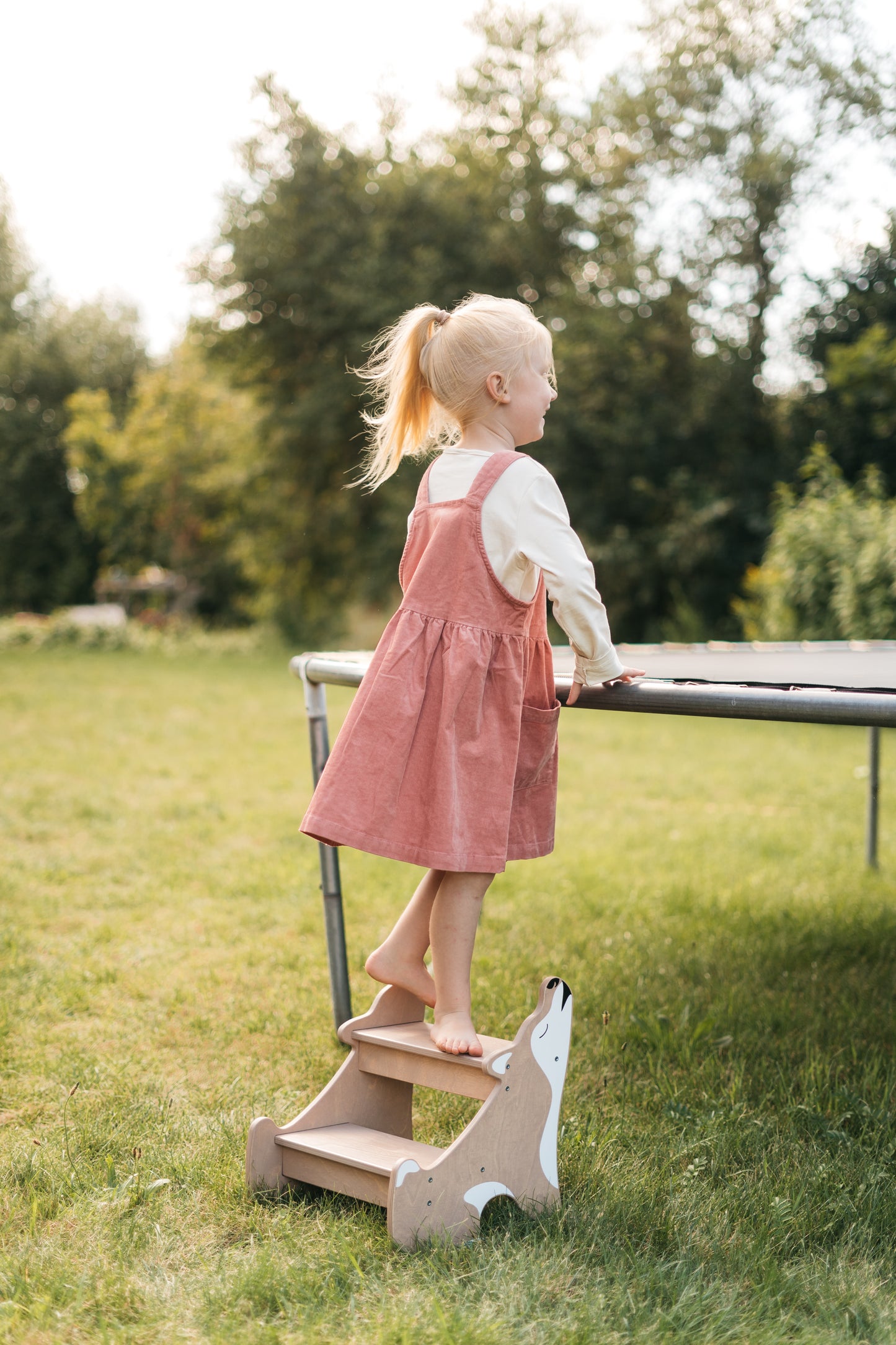 Children's Step Stool - Husky Light Brown
