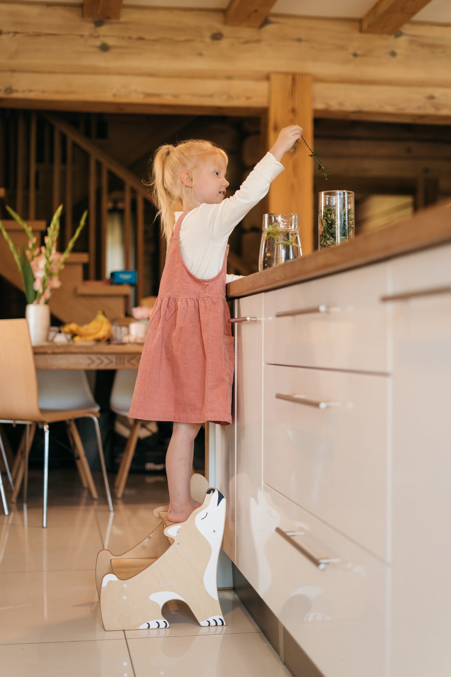 Tritthocker für Kinder - Husky Natürlich