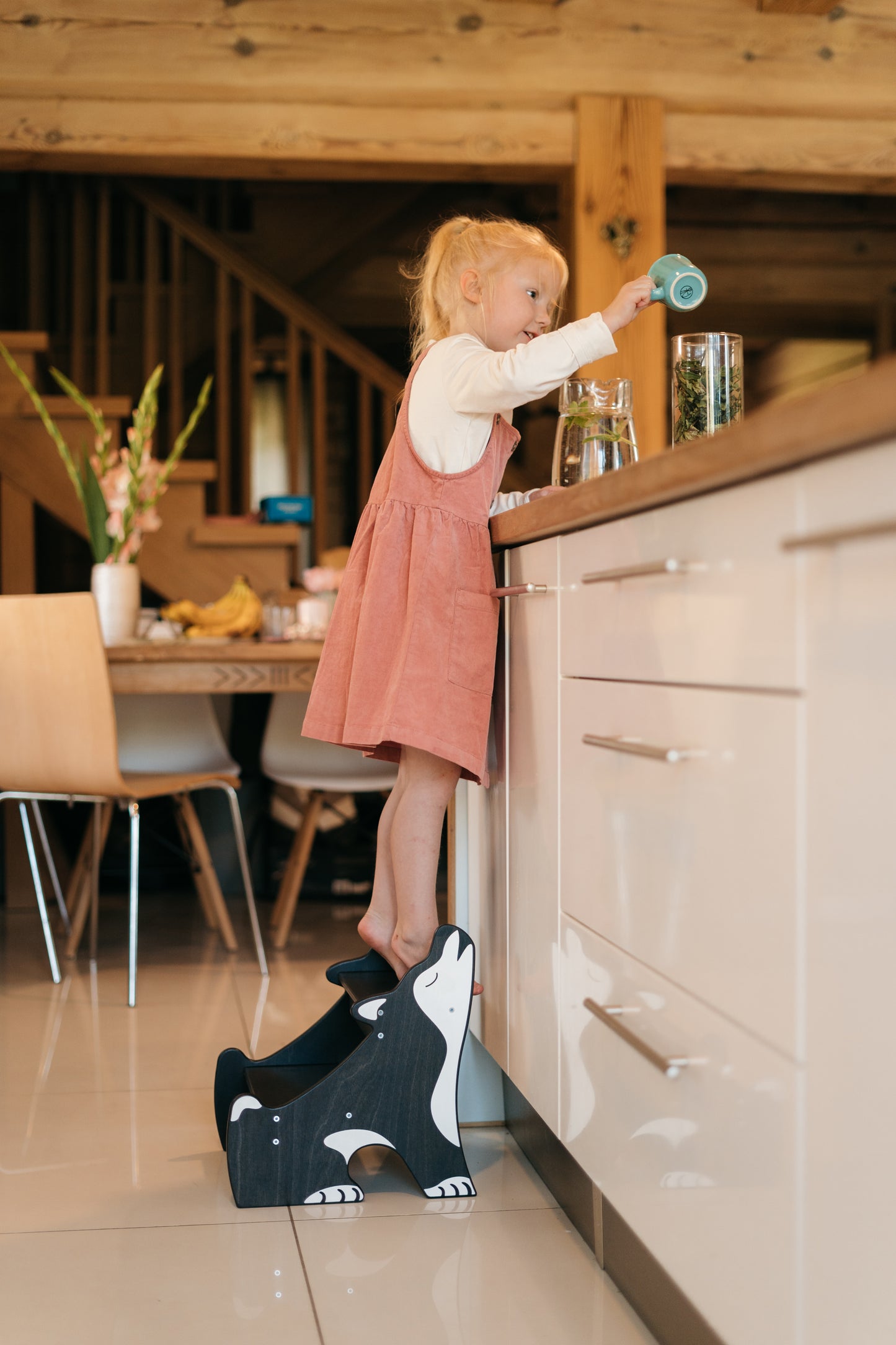 Children's Step Stool - Husky Black