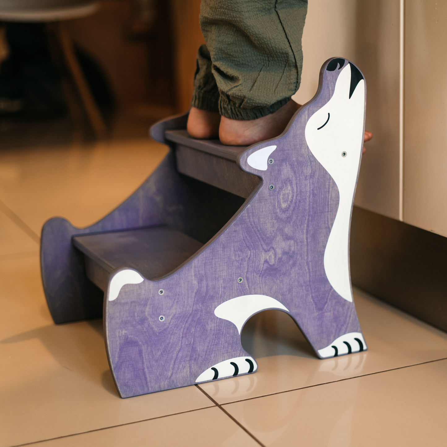 Children's Step Stool - Husky Purple
