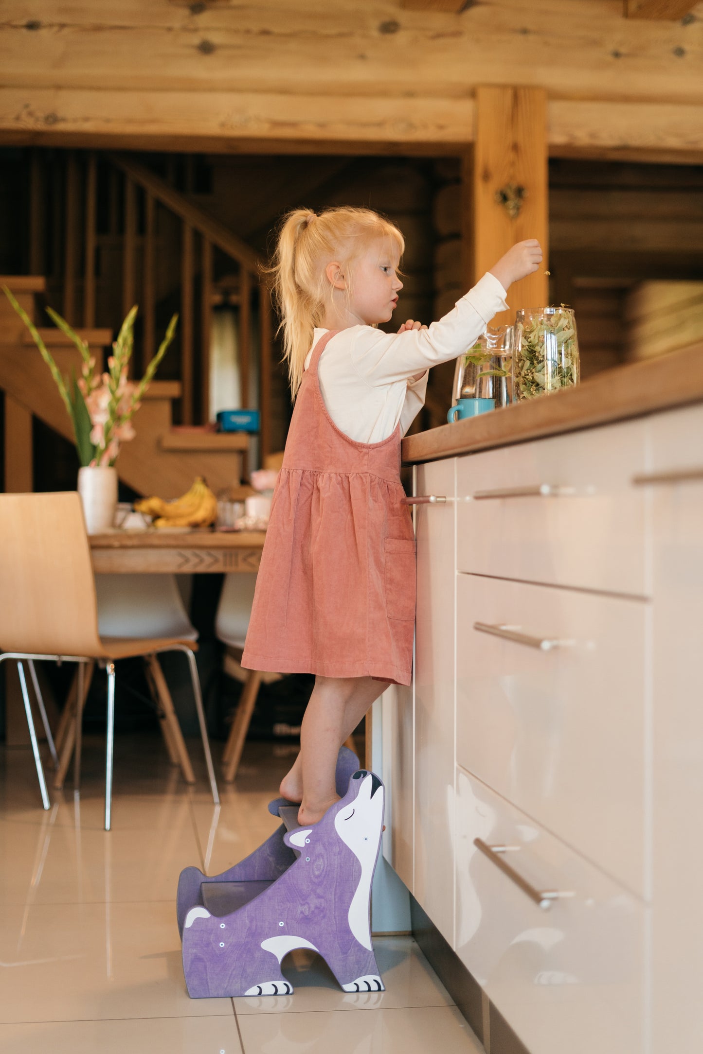 Children's Step Stool - Husky Purple
