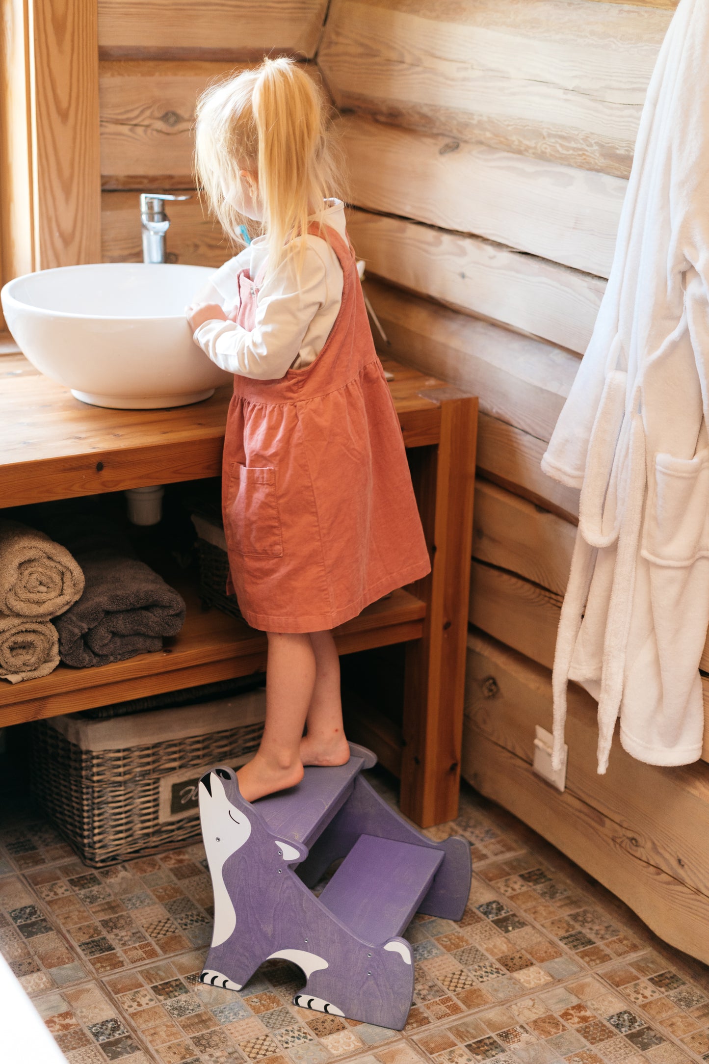 Children's Step Stool - Husky Purple