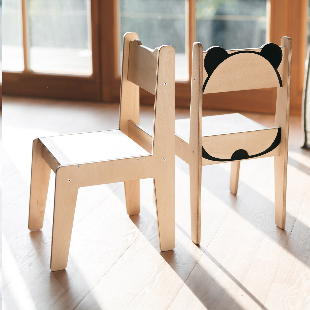 Panda Table and Chair Set - Natural