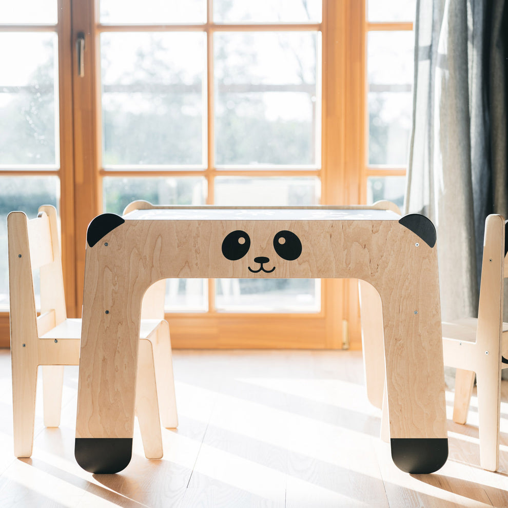 Panda Table - Natural – Wild Kids