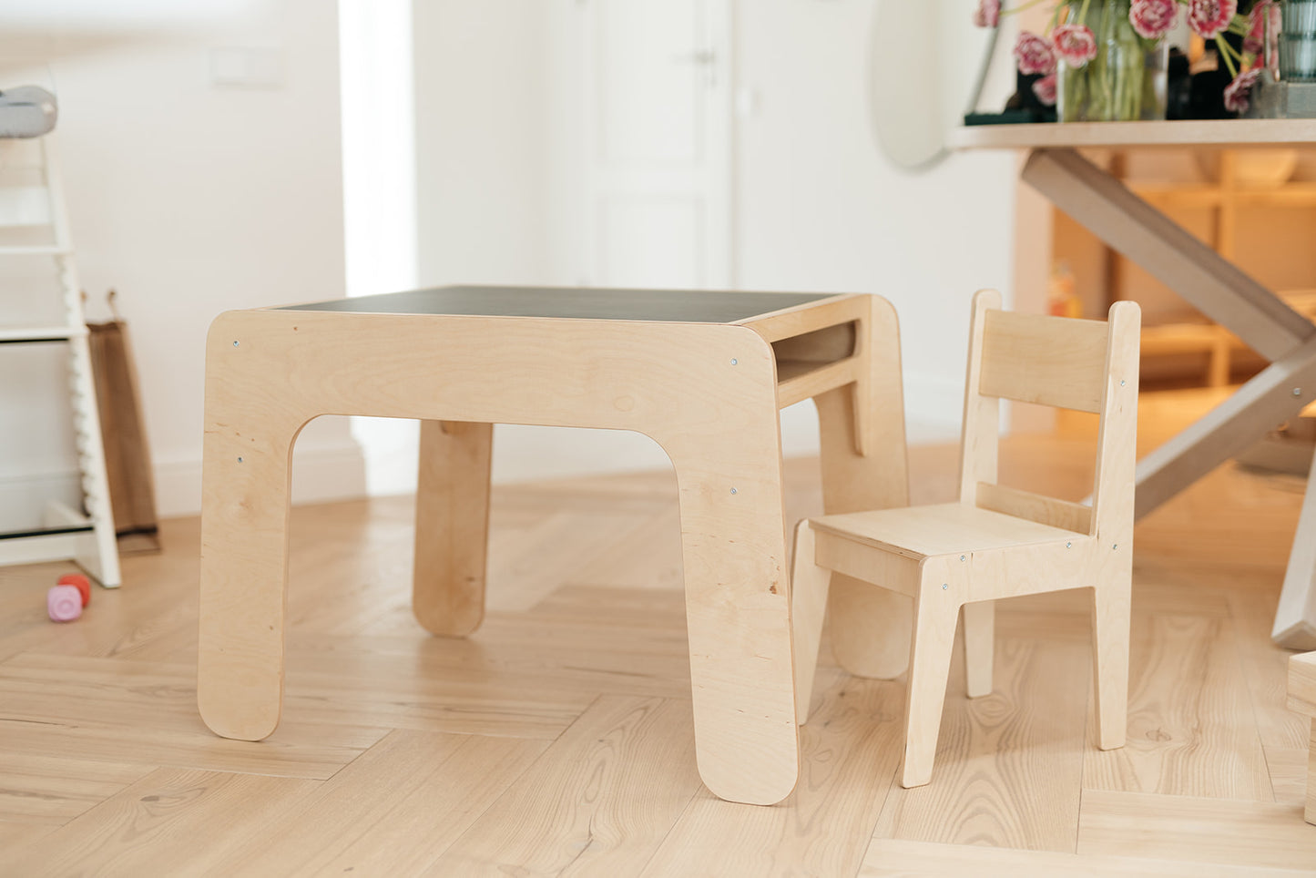 Wild Kids Table and Chair Set - Natural